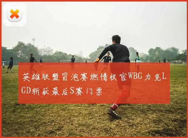 英雄联盟冒泡赛燃情收官WBG力克LGD斩获最后S赛门票
